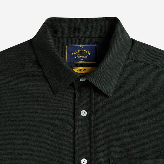 - Teca Flannel Shirt - Forest Green