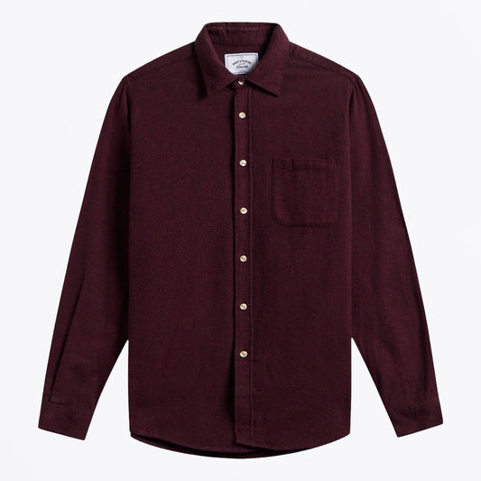 - Teca Flannel Shirt - Bordeaux