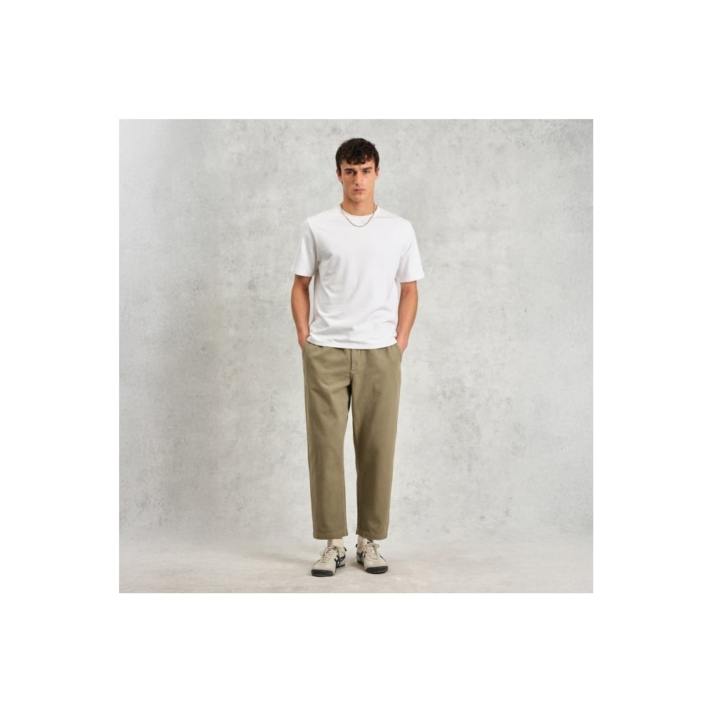 - Kurt Organic Cotton Trousers - Light Khaki