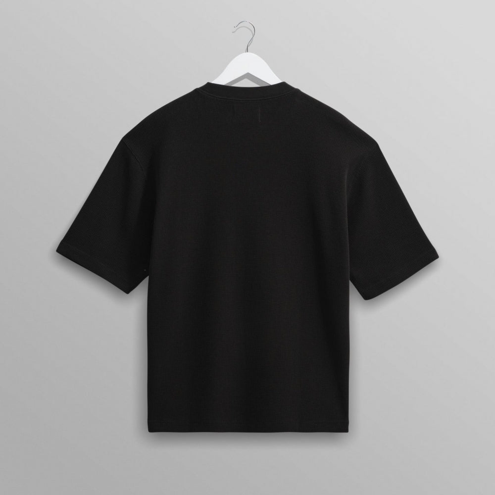 - Milton Organic Cotton Waffle Tee - Black