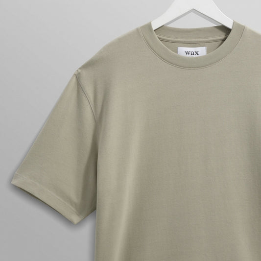 - Milton Organic Emorised Cotton Tee - Light Sage