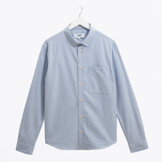- Abingdon Preppy Stripe Shirt - Blue