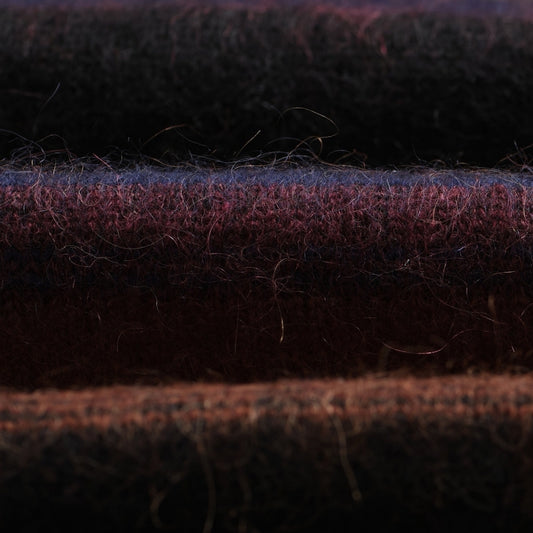 - Wilde Brush Stripe Wool Crewneck - Black And Dark Multicolour