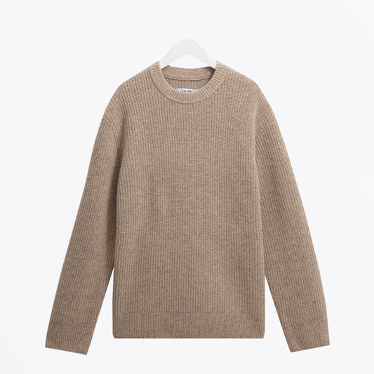 - Wilde Donegal Wool Crewneck - Natural
