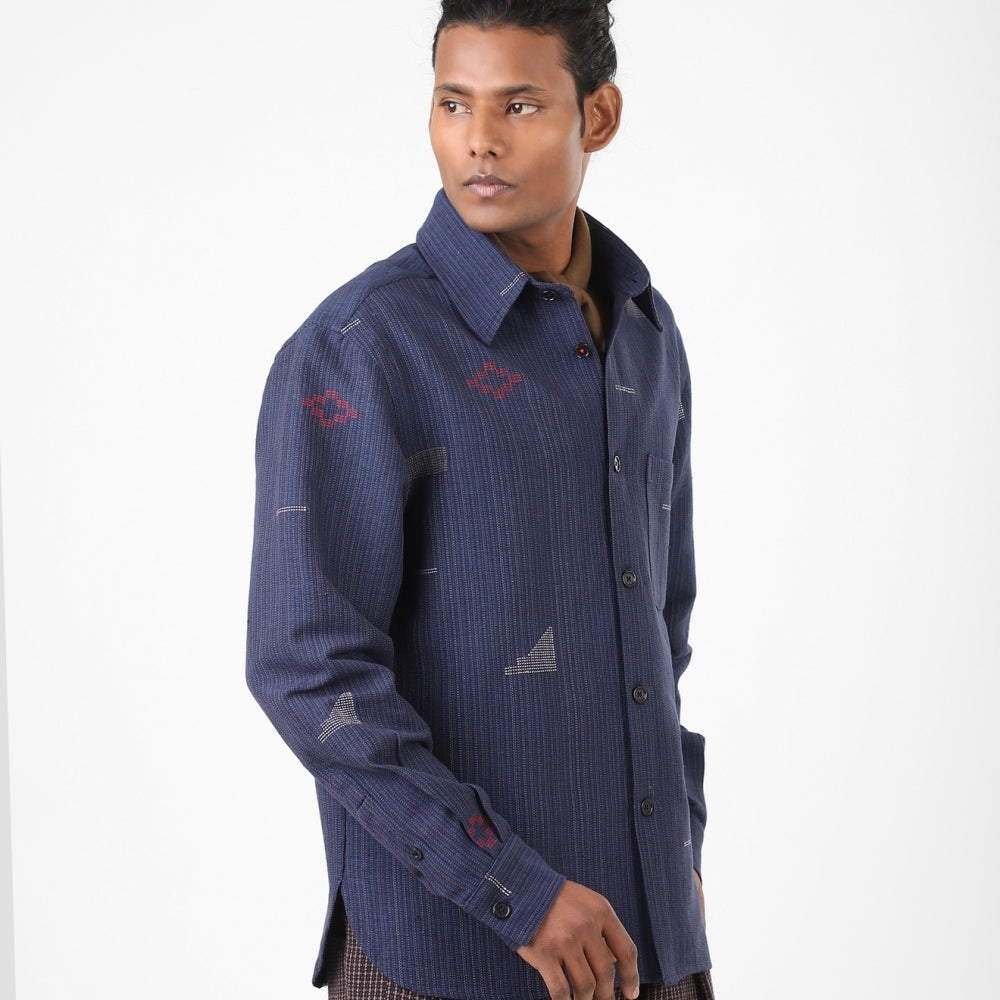 - Luis Oversized Shirt - Indigo