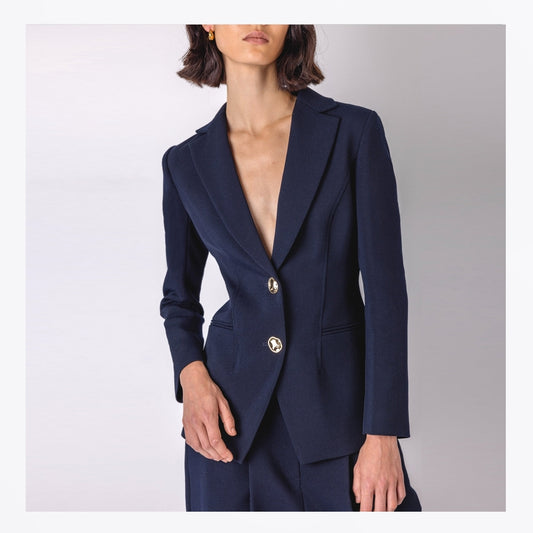 - Sidney Structured Blazer – Navy
