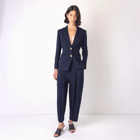 - Sidney Structured Blazer – Navy