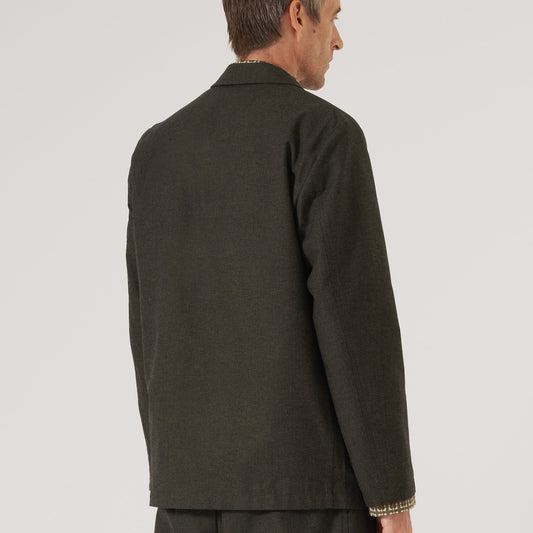 - Lucca Suiting Three Button Jacket - Olive