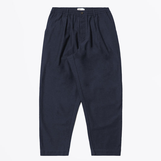 - Lucca Suiting Pleated Track Pants - Navy