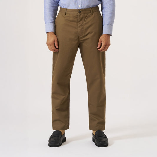 - Brushed Polytech Military Chino - Khaki