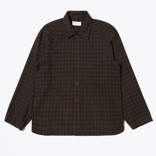 - Cedar Check Station Jacket - Brown