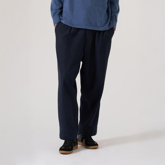 - Brushed Bari Oxford Pant - Navy