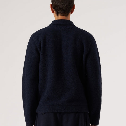 - Wool Fleece Uniform Jacket - Navy