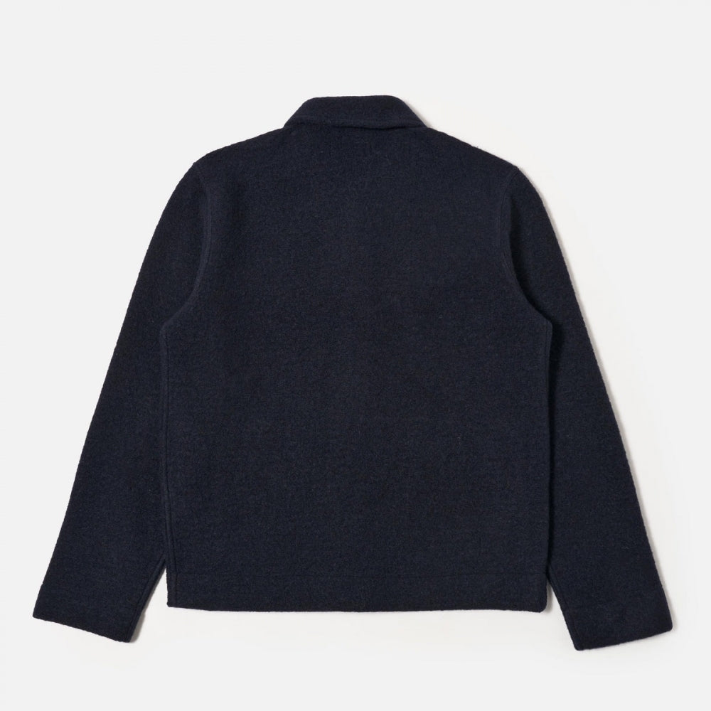 - Wool Fleece Uniform Jacket - Navy