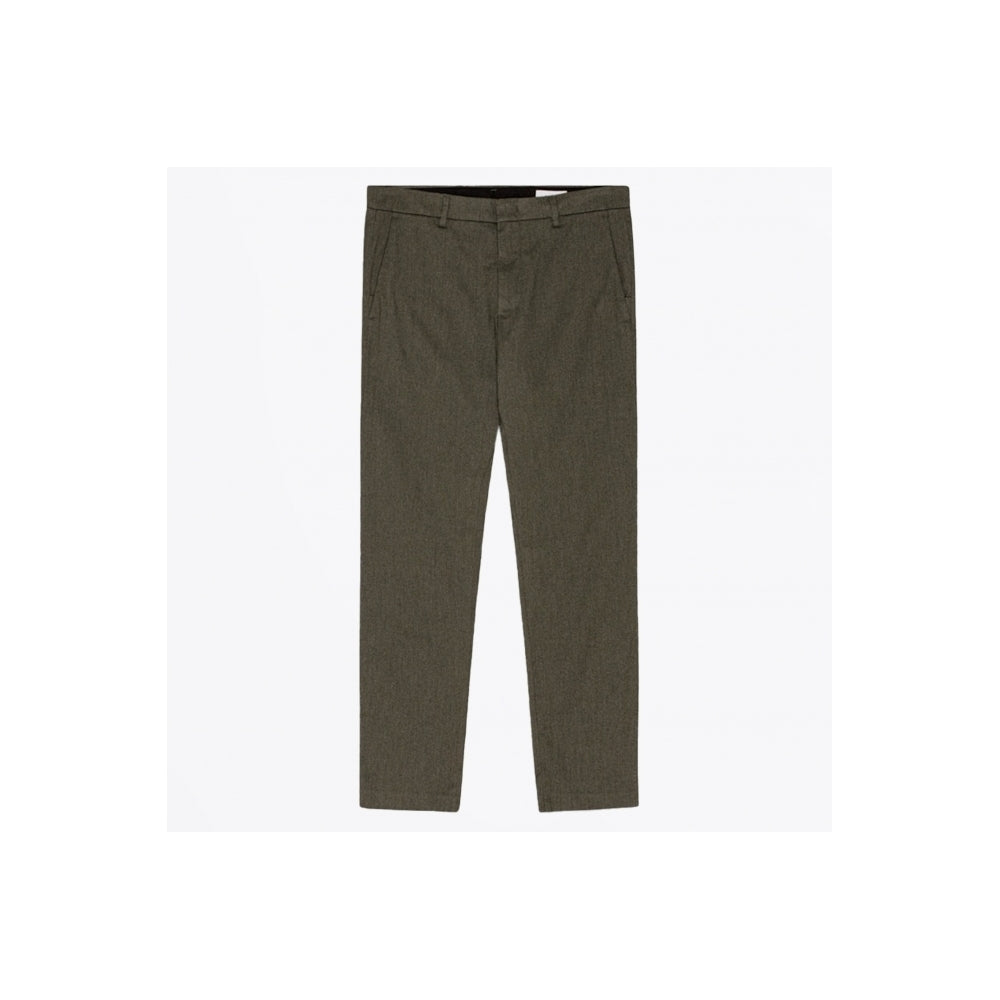 - Theo Melange Tailored Slim Fit Chino - Dark Army
