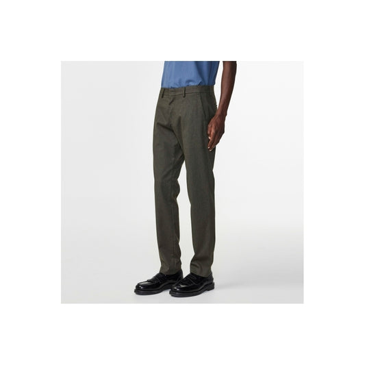 - Theo Melange Tailored Slim Fit Chino - Dark Army