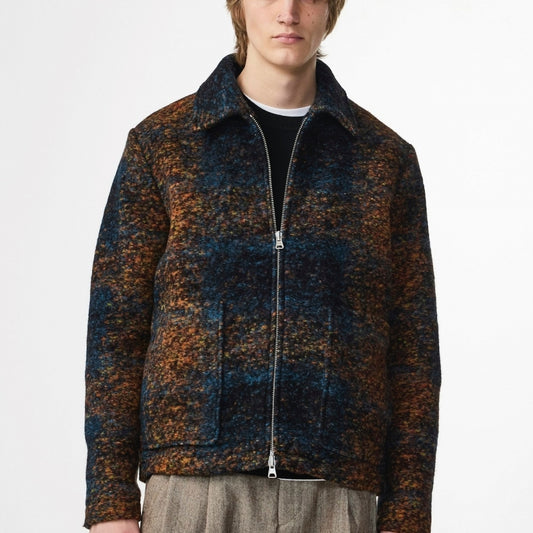 - Gael Jacquard Jacket - Blue Multi