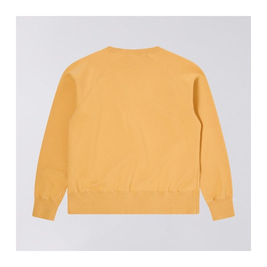 - Raglan Sleeve Crew Sweatshirt - Mustard