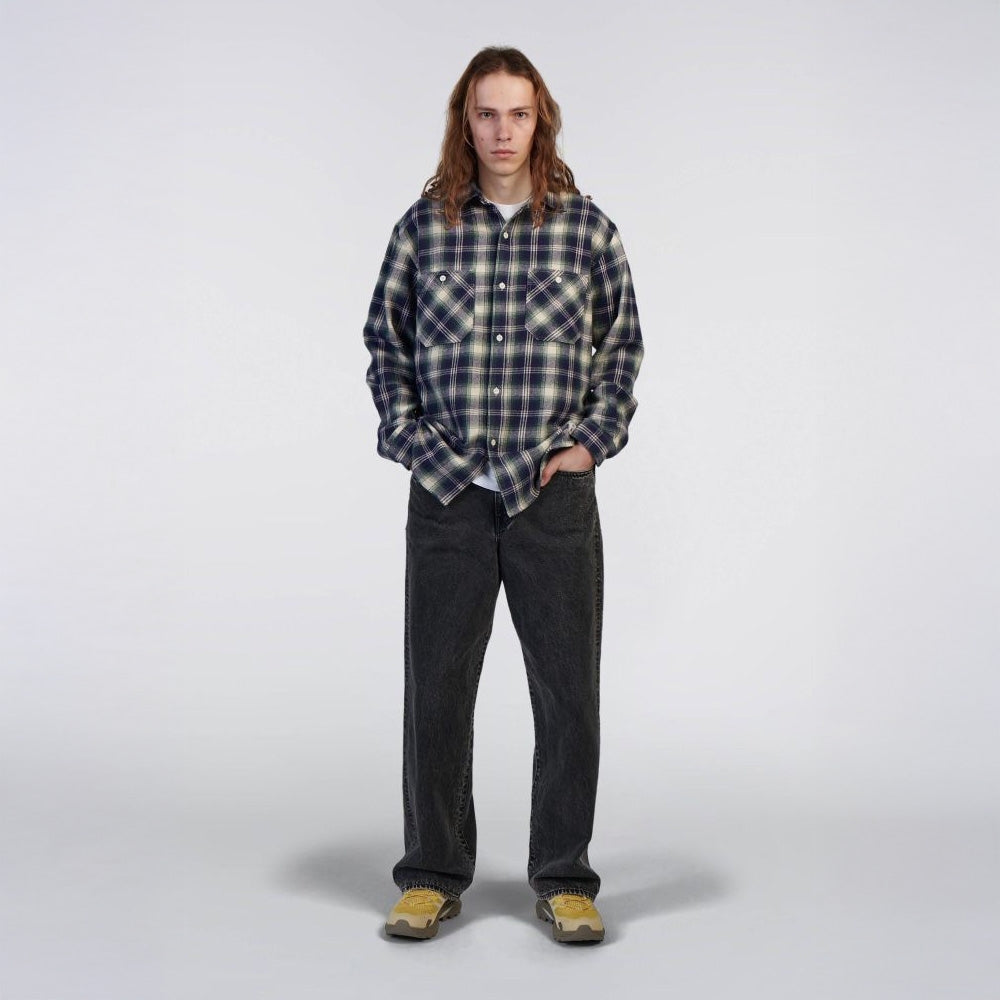 - Work Shirt - Navy/Green