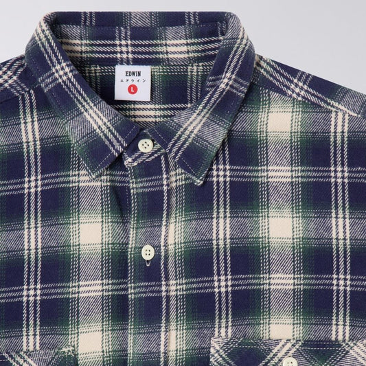 - Work Shirt - Navy/Green