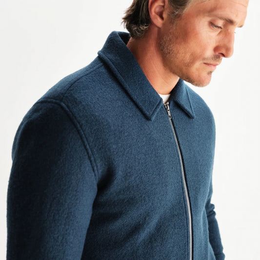 - Eldon Boiled Wool Jacket - Teal