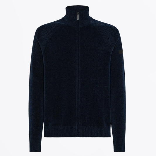 - Velvet Full Zip Knit - Blue/Black