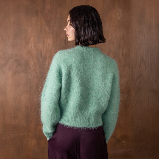 - Gael Alpaca Textured Jumper - Mint