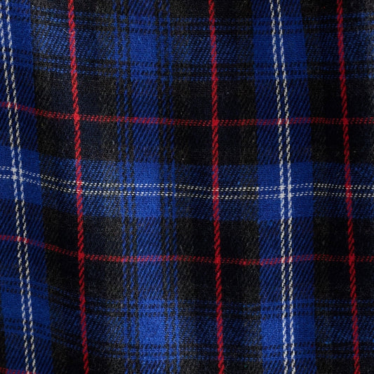 - Bia Winter Check Button Through Skirt – Blue