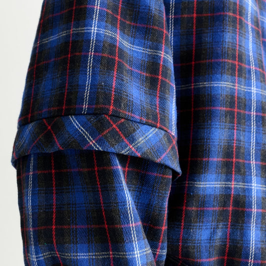 - Rivka Winter Check Blouse - Blue