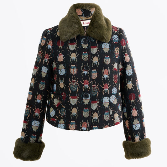 - Kent Beetlejuice Fur Trim Jacket