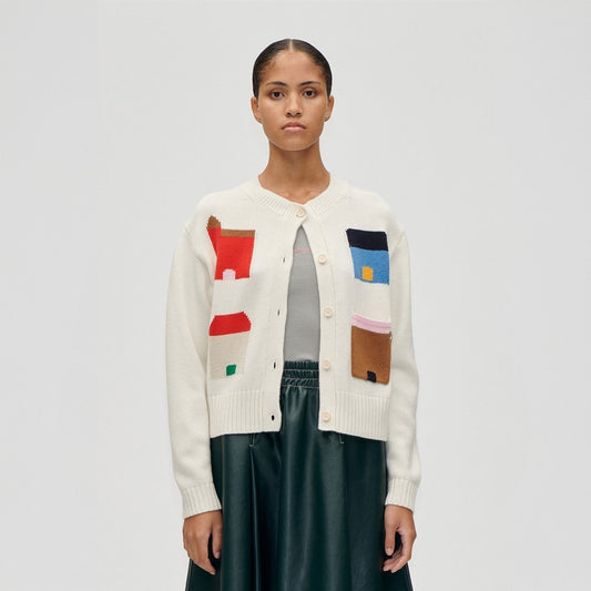 - Cropped Pocket Cardigan - Refugios