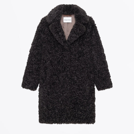 - Camille Cocoon Coat - Dark Chocolate