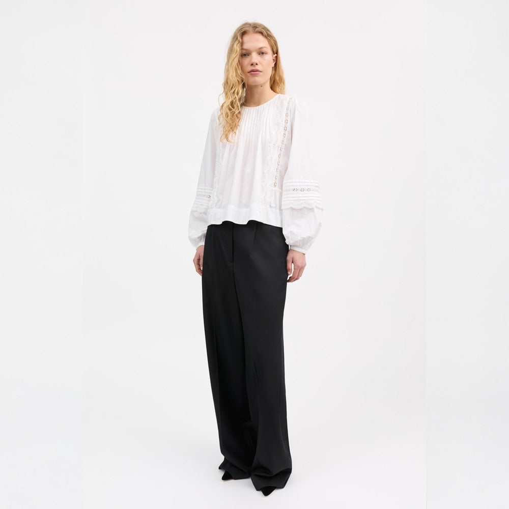 - Leaf Blouse - Optic White