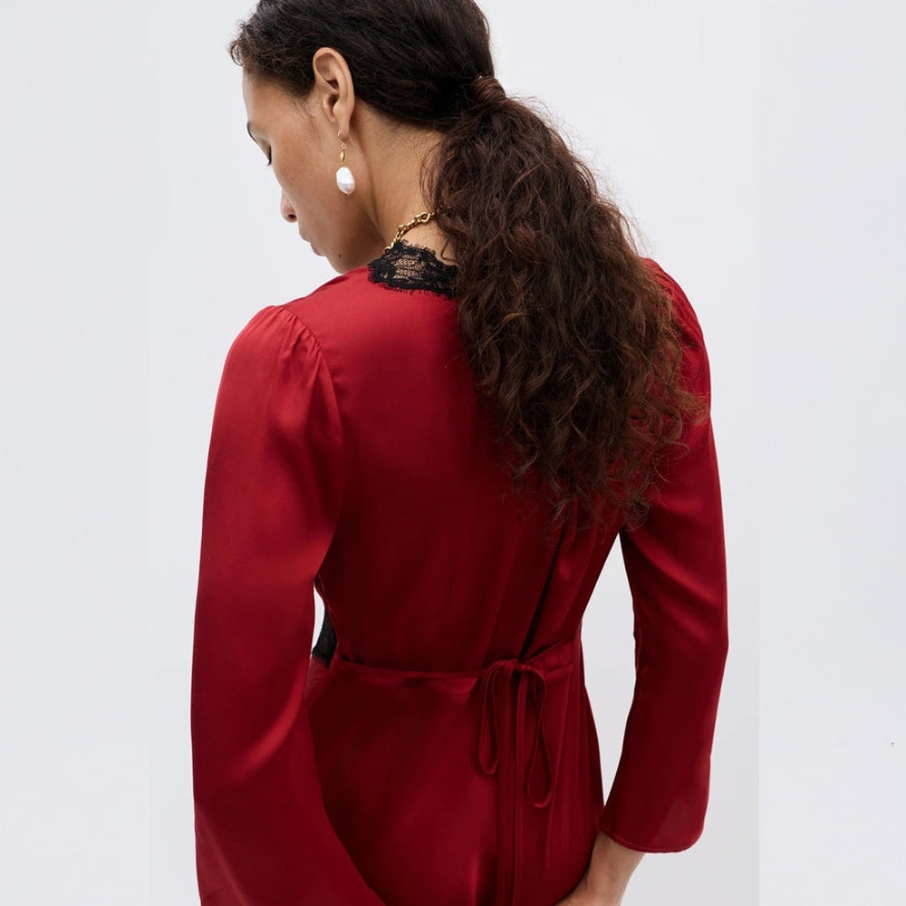 - Debra Dress - Burgundy