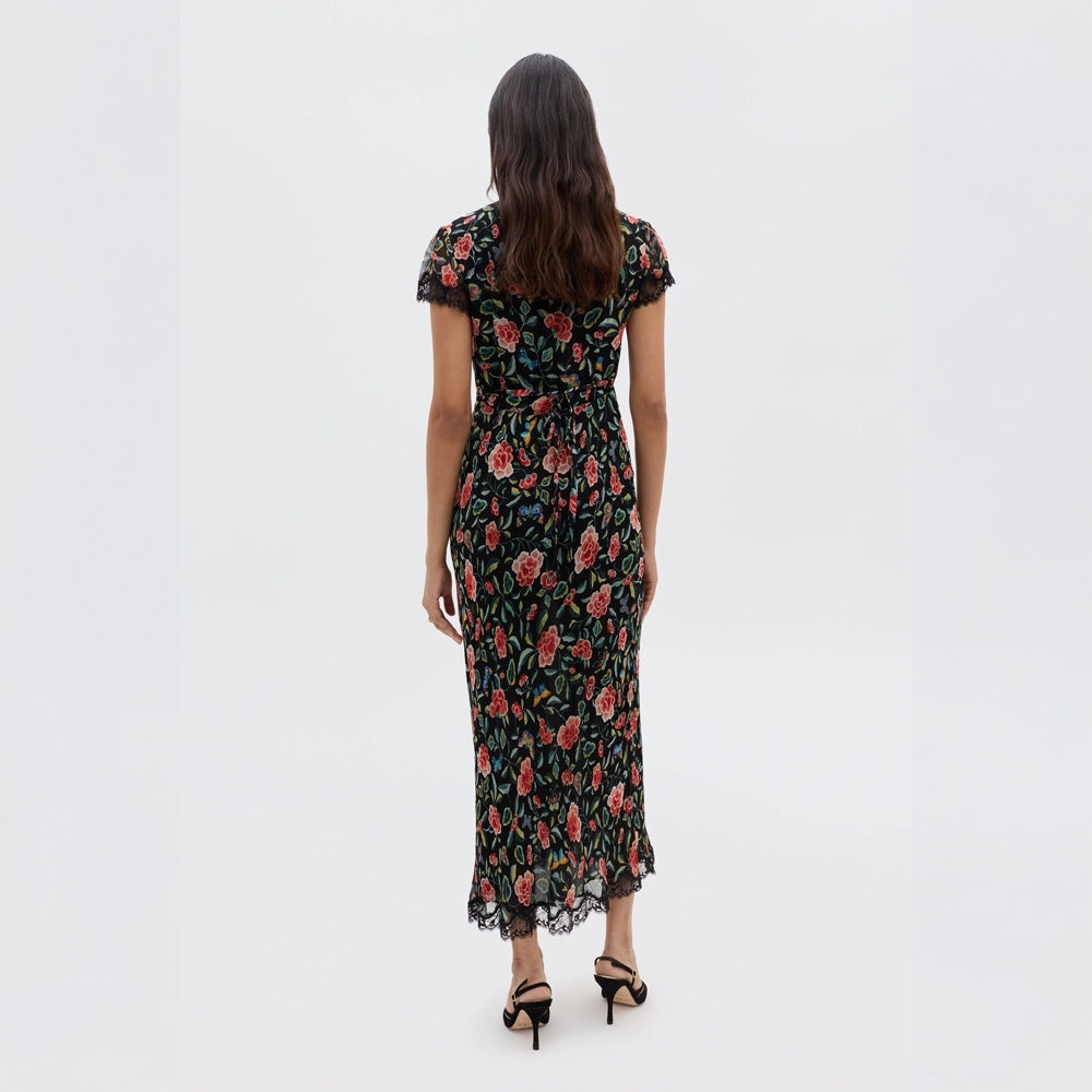 - Clarice Dress - Butterfly Floral Black