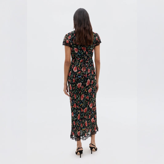 - Clarice Dress - Butterfly Floral Black