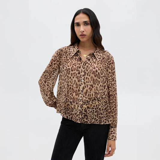 - Blake Top - Mila Brown Leopard