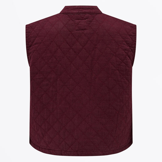 - Quilted Pablo Vest - Mulberry