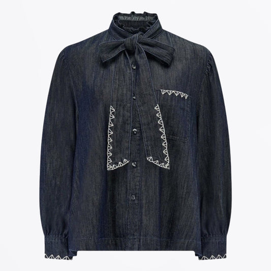 - Poet Blouse - Pacific Blue