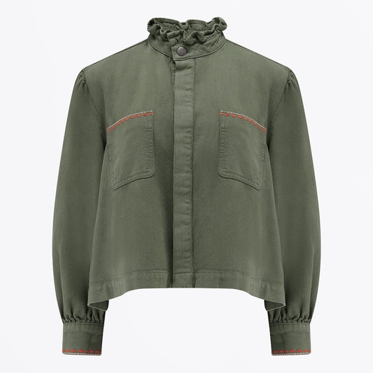 - Ziggy Cropped Jacket - Khaki