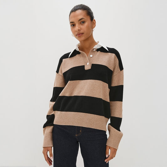 - Paxton Sweater - Oatmeal Black