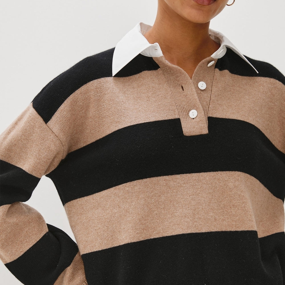 - Paxton Sweater - Oatmeal Black