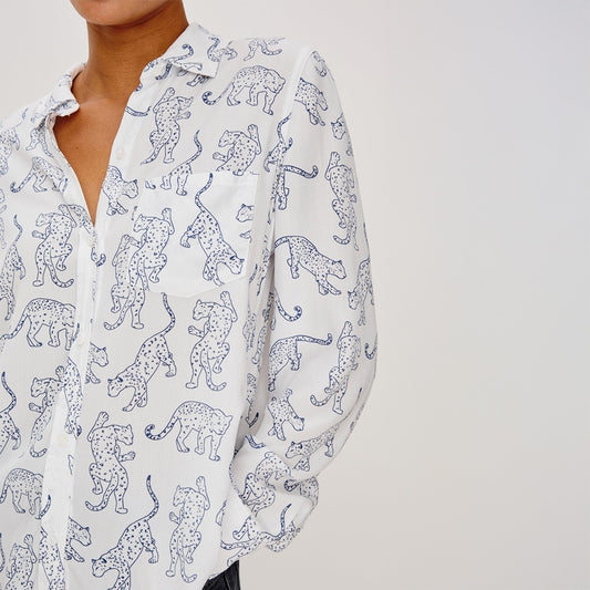 - Kathryn Shirt - Cobalt Jaguar