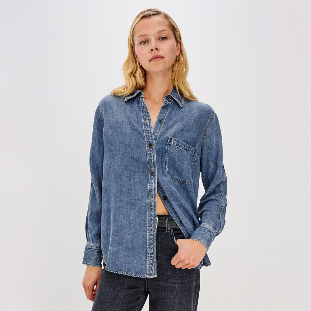 - Atticus Shirt - Antique Blue