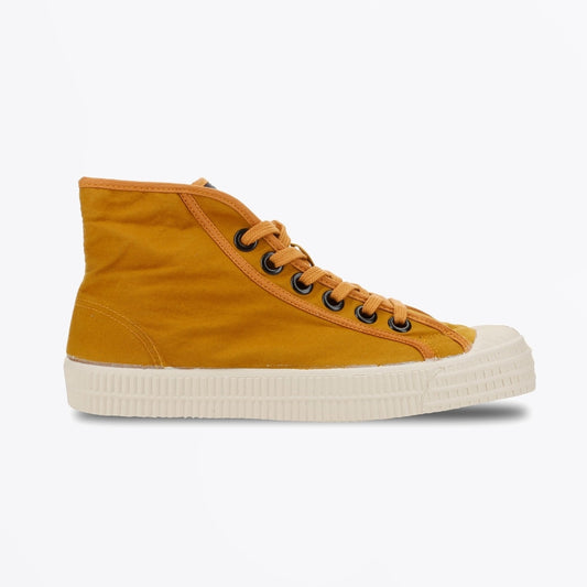 - Star Dribble Wax Cotton Sneakers - Mustard