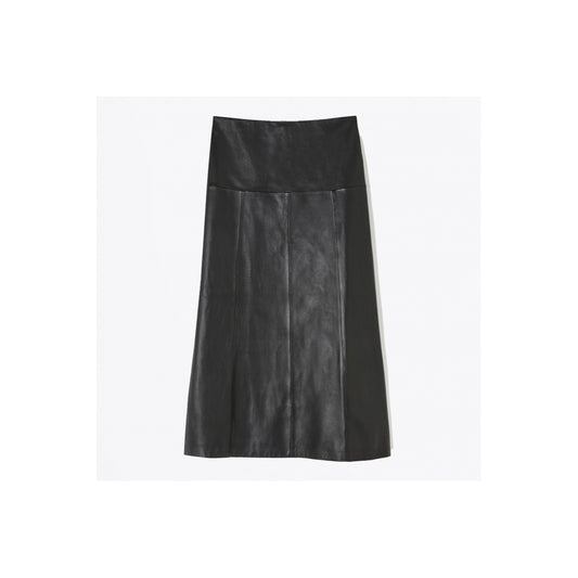 - Tiana Leather Skirt - Black