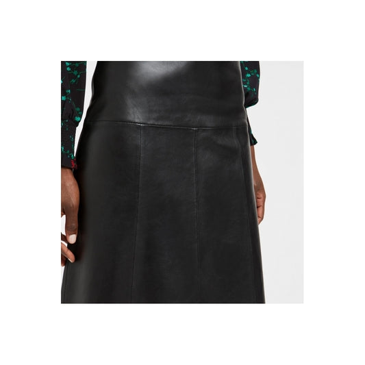 - Tiana Leather Skirt - Black
