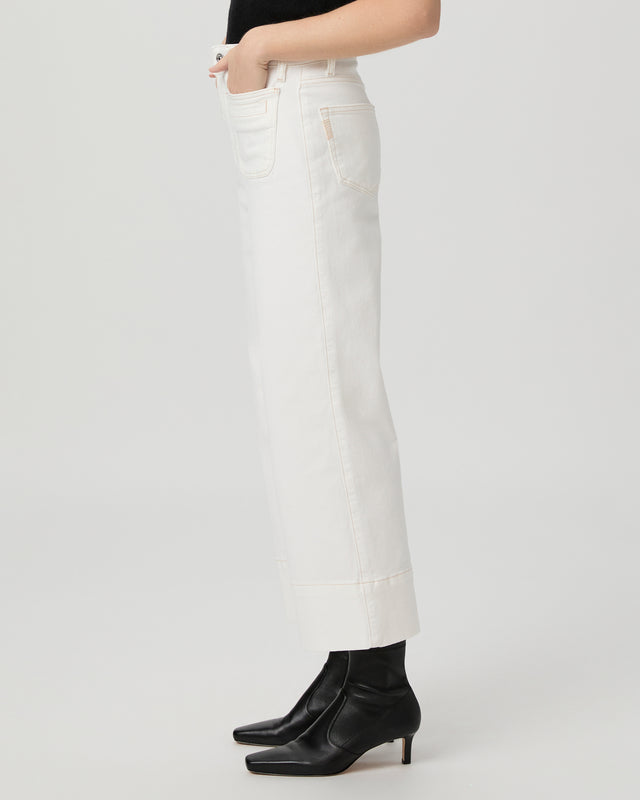 Anessa Ankle Wide Leg Jeans - Toasted Ecru