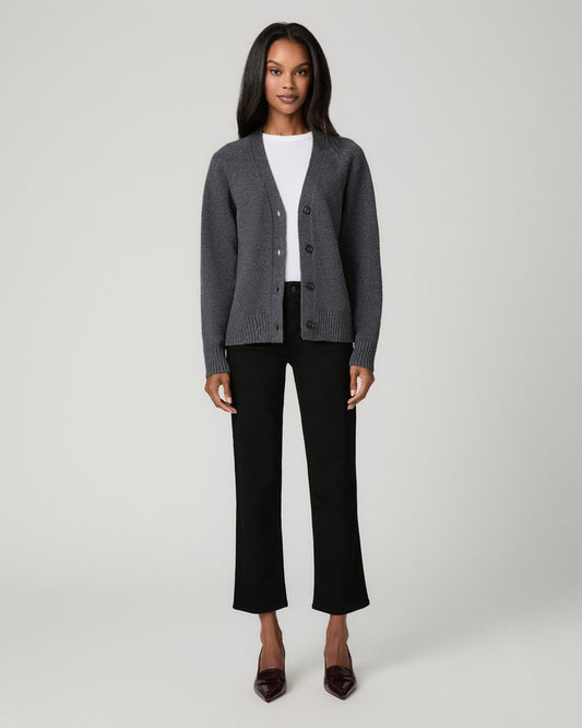 Mason Ankle Straight Jean - Black Shadow