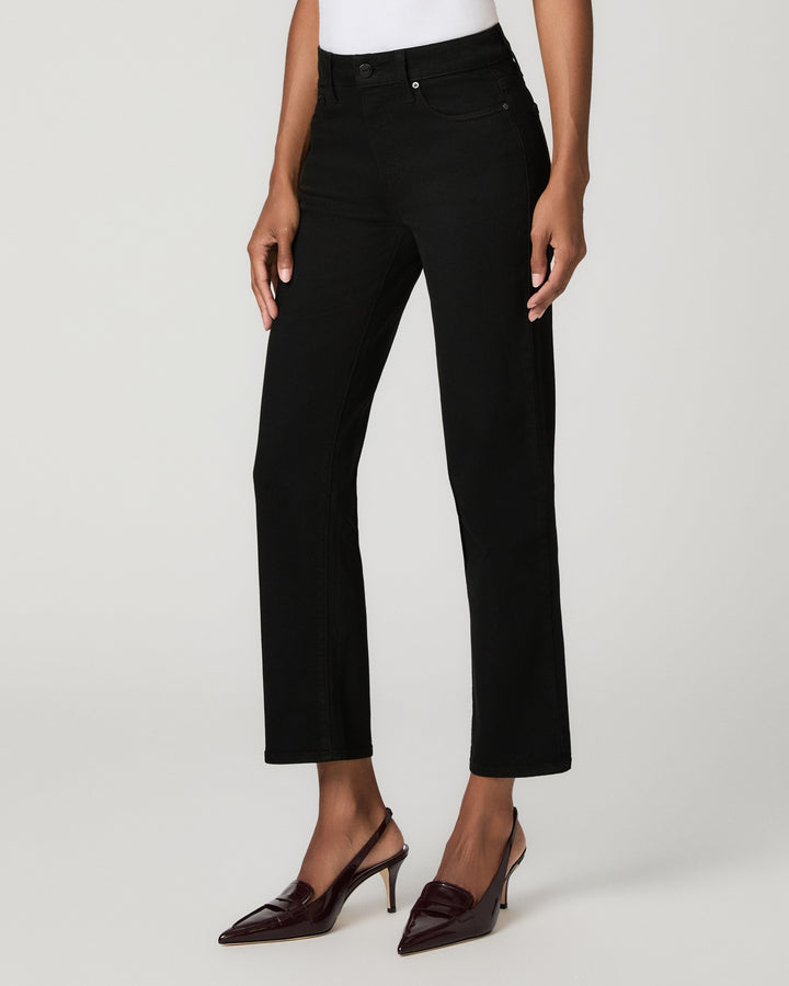 Paige Mason Ankle Straight Jean - Black Shadow